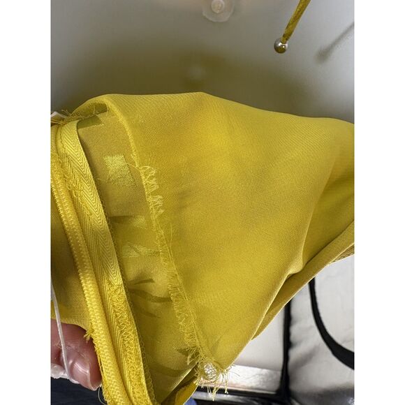 Veronica Beard Yellow Ruched Halter Maxi Dress - Picture 9 of 9